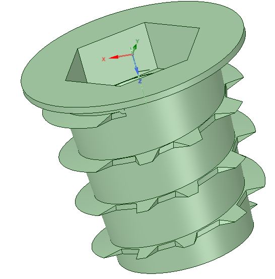 Fabricant Insert autotaraudeur Ã  visser pour fixation bois 41TBH