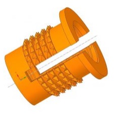 Fabricant Insert fendu Ã  collerette pose Ã  l'inverse fixation pour plastique 40CM
