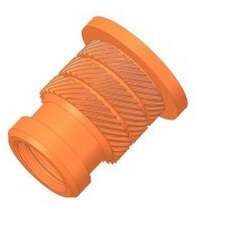 Supplier of insert threaded socket single chevron with collar 40SCC