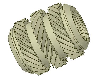 Fabricant Insert douille taraudÃ©e chevron symÃ©trique 40TS