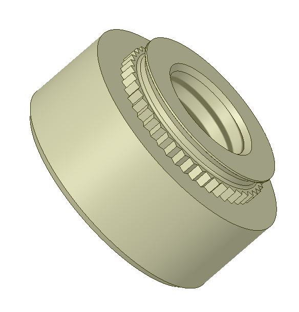 Custom-made Ecrou to sertir to la presse, acier ou inox 37T manufacturer